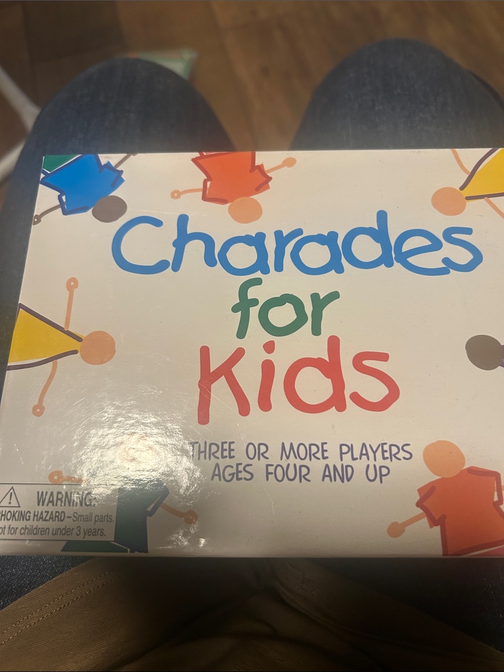 Charades for Kids Party Game - White, Blue, Red